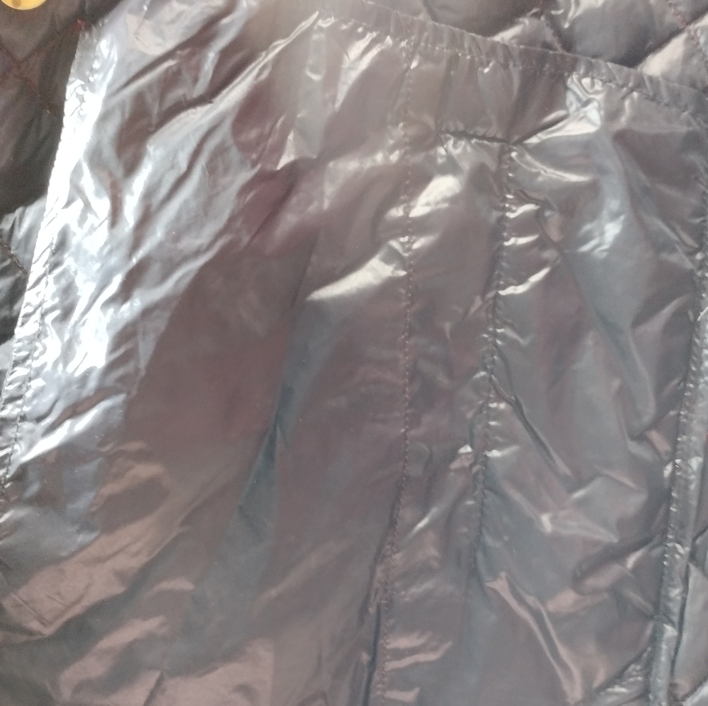 Anne Klein Red Quilted Puffer Coat l Down And Waterfowl Stuffed l - Picture 5 of 9